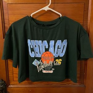 Large - Chicago Basketball Croptop